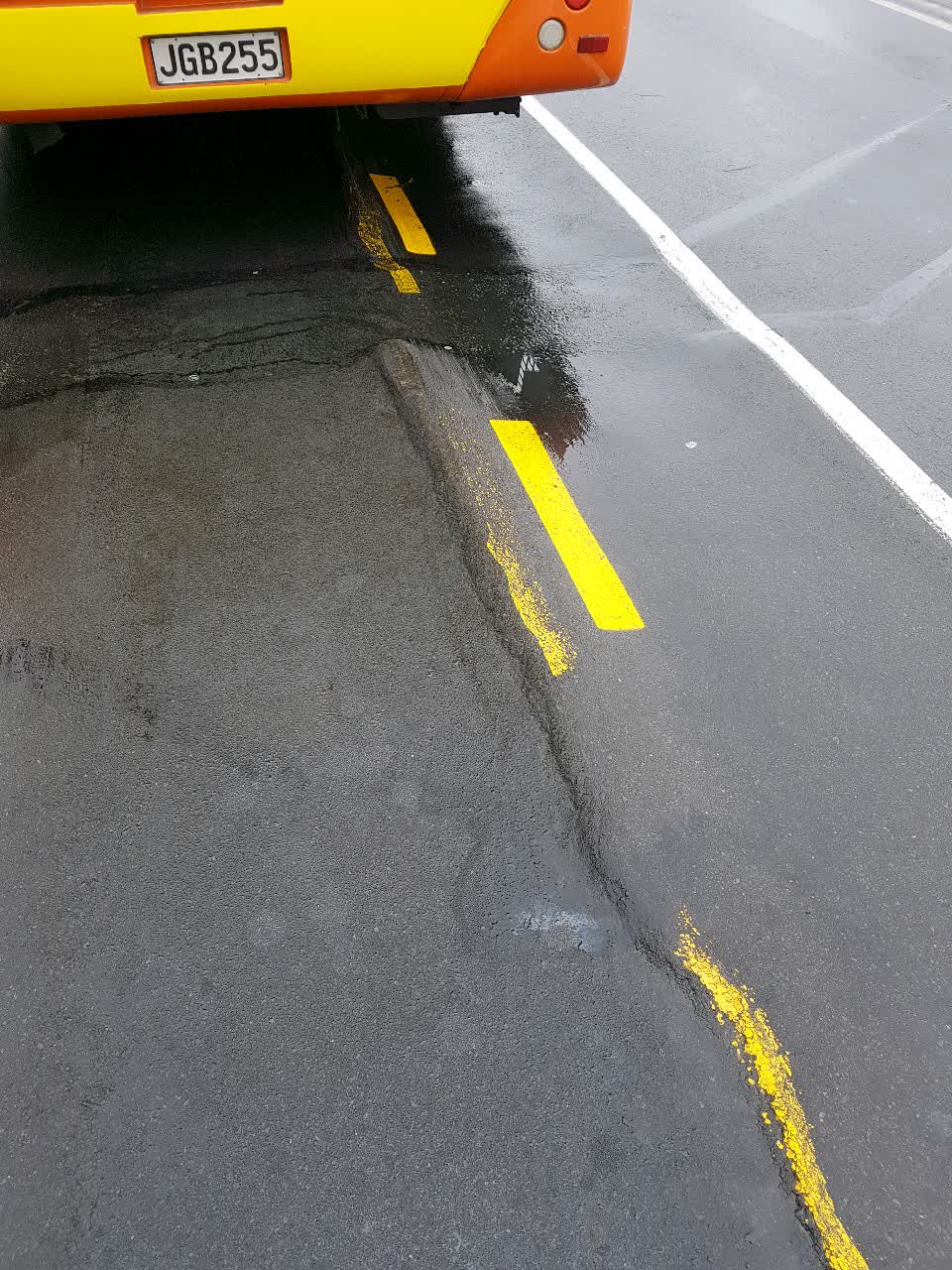The photograph attached to this roading/streets report
