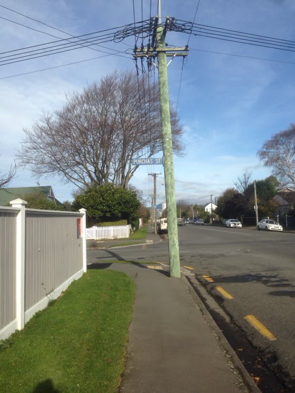 The photograph attached to this roading/streets report
