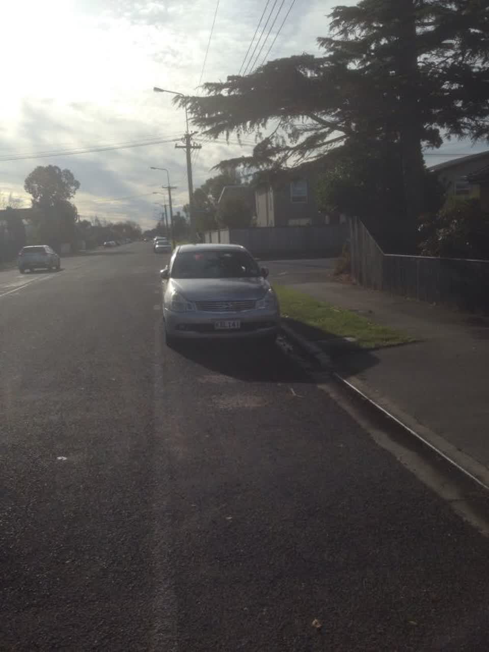 The photograph attached to this roading/streets report