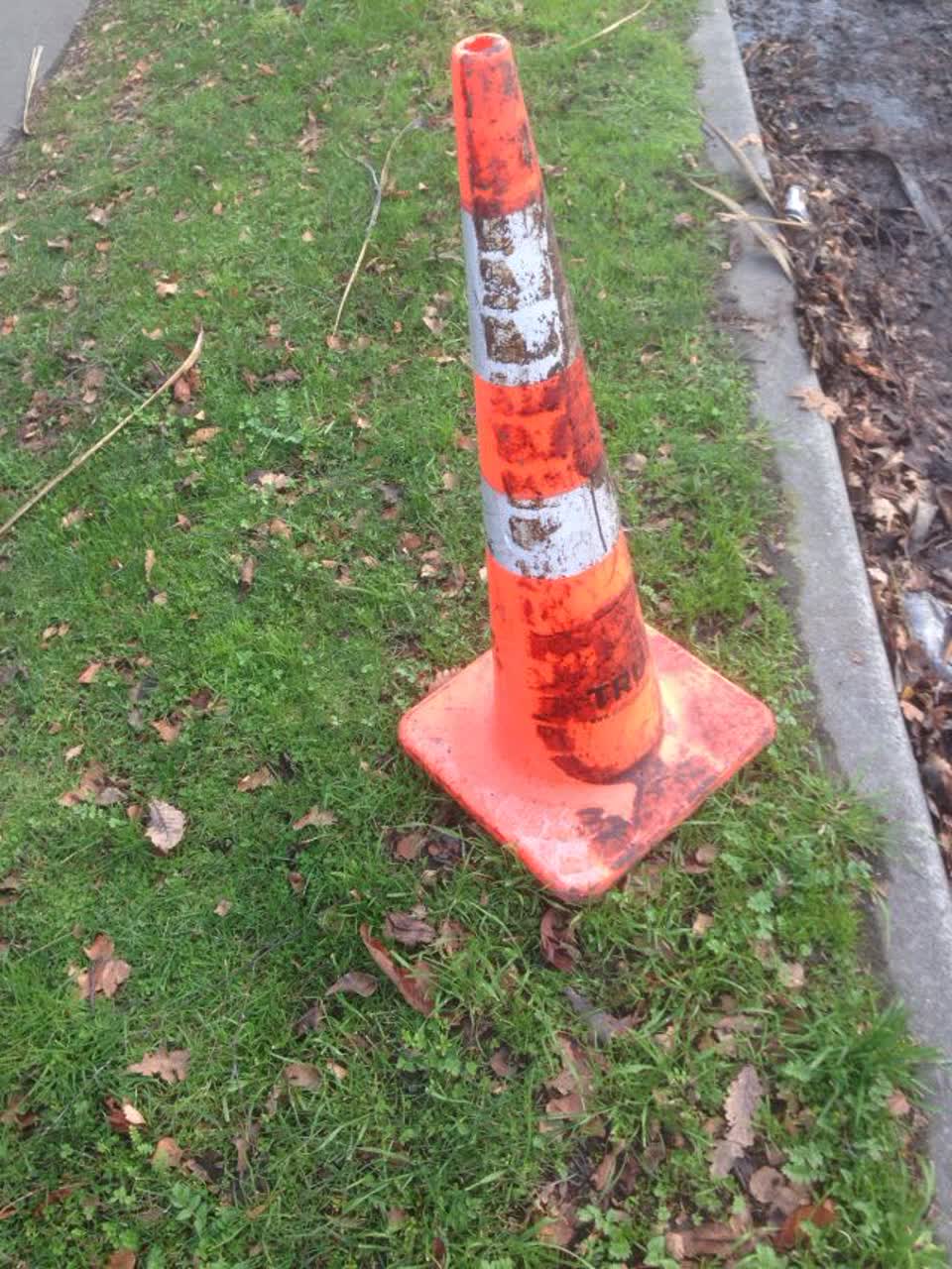 The photograph attached to this roading/streets report
