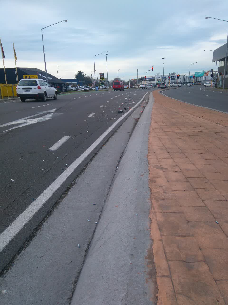 The photograph attached to this roading/streets report