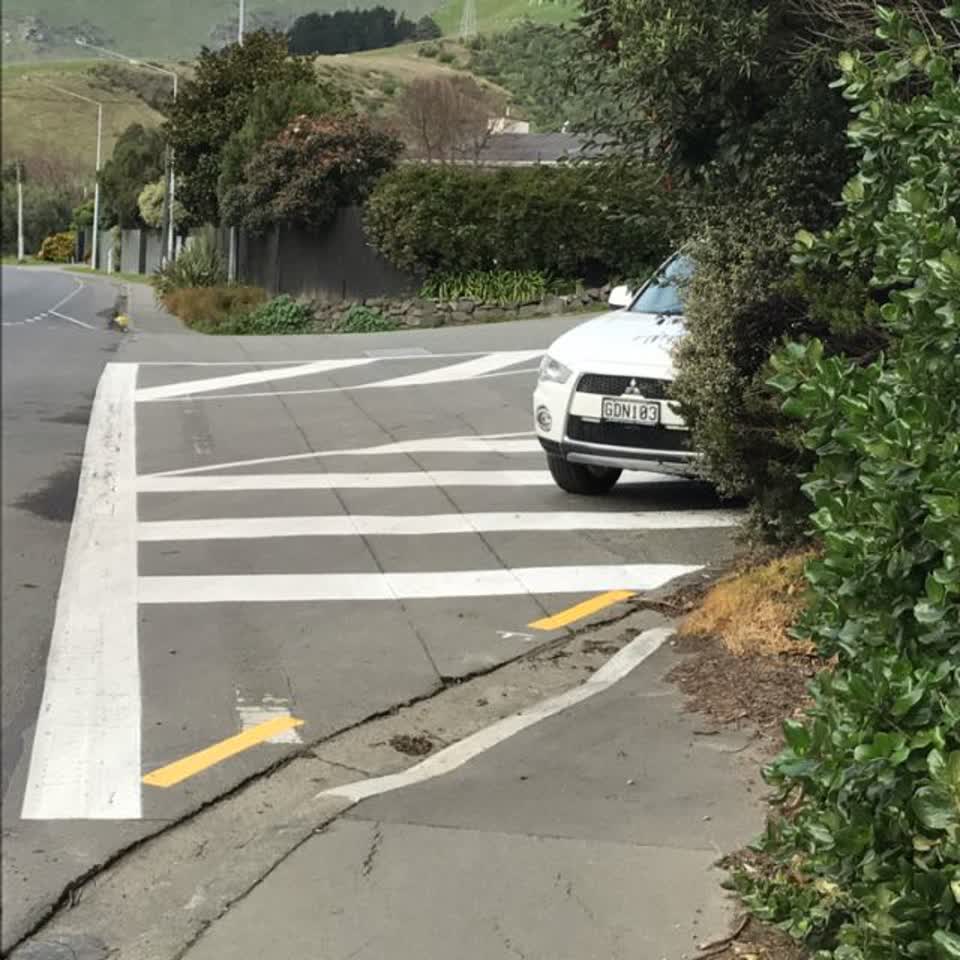 The photograph attached to this roading/streets report