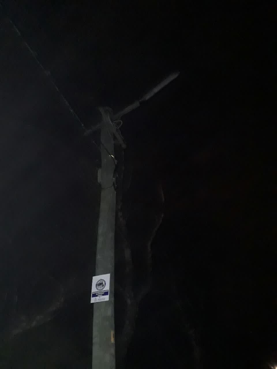 The photograph attached to this roading/streets report