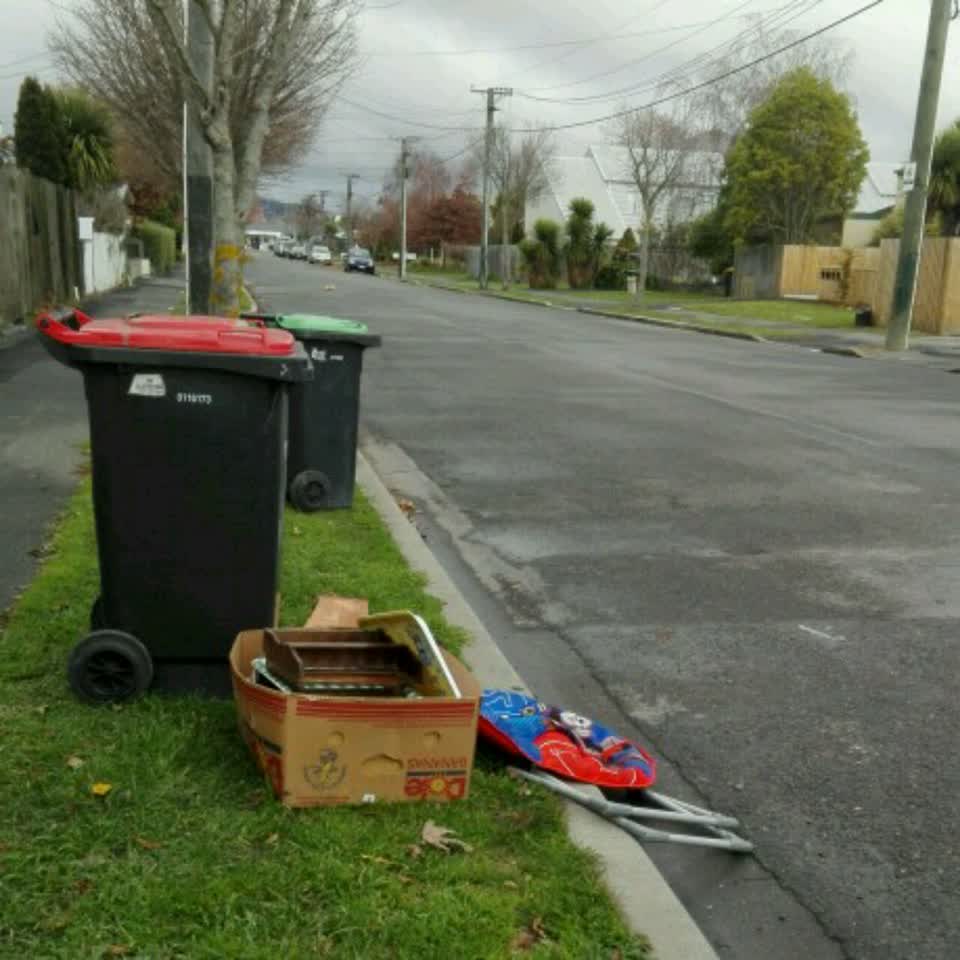The photograph attached to this rubbish/recycling report