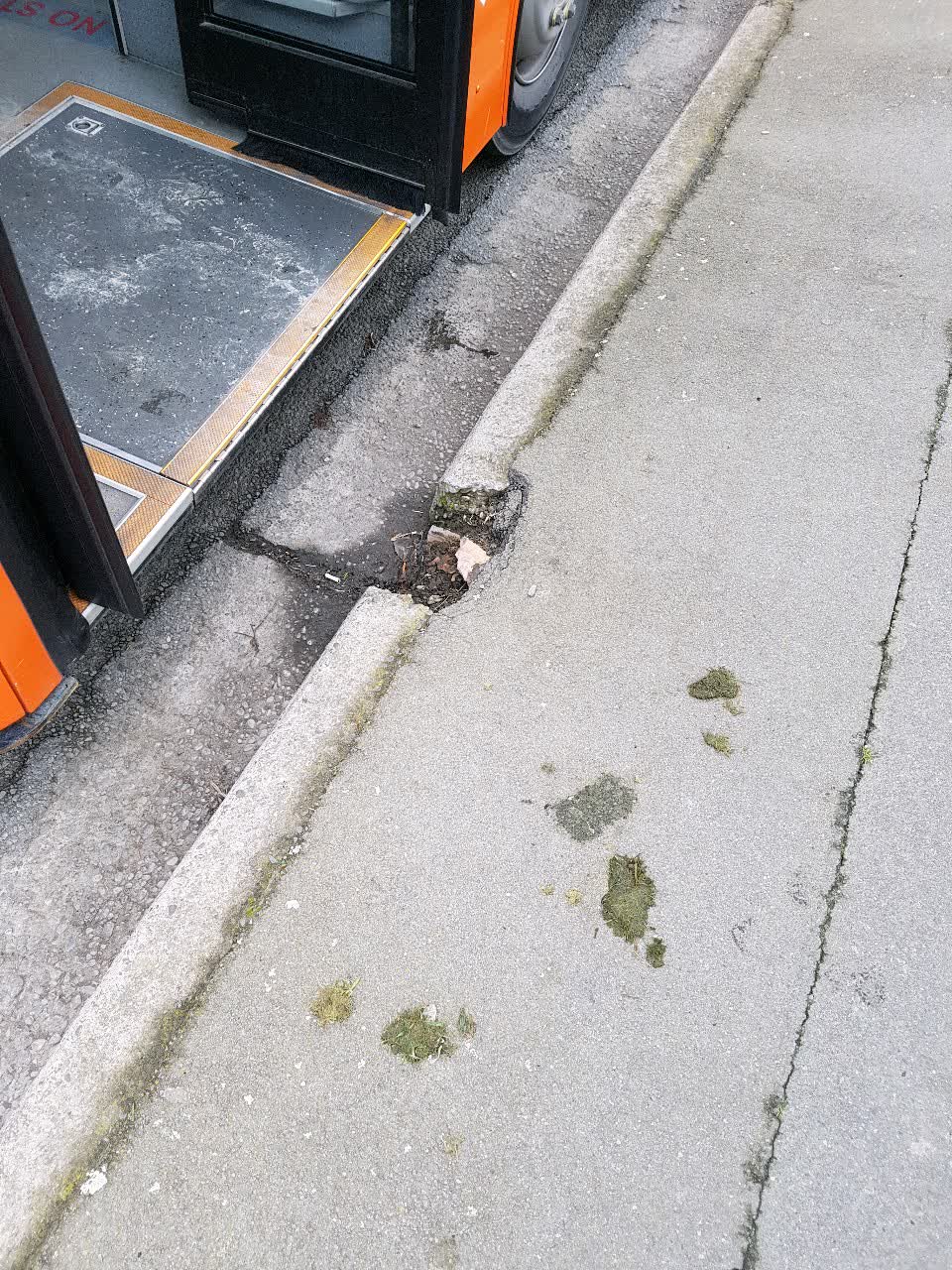 The photograph attached to this roading/streets report
