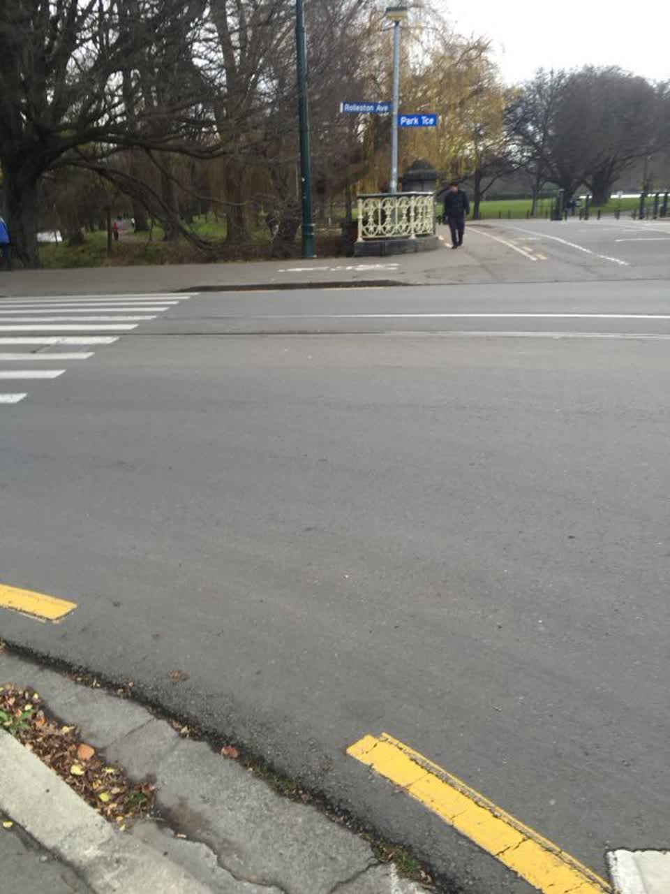 The photograph attached to this roading/streets report