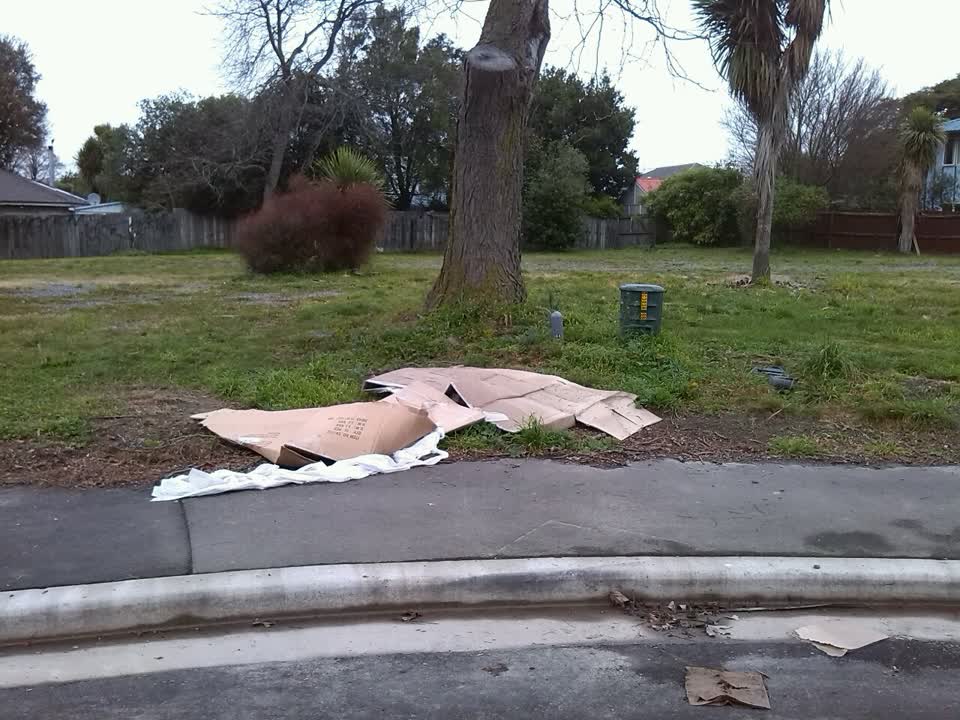 The photograph attached to this rubbish/recycling report