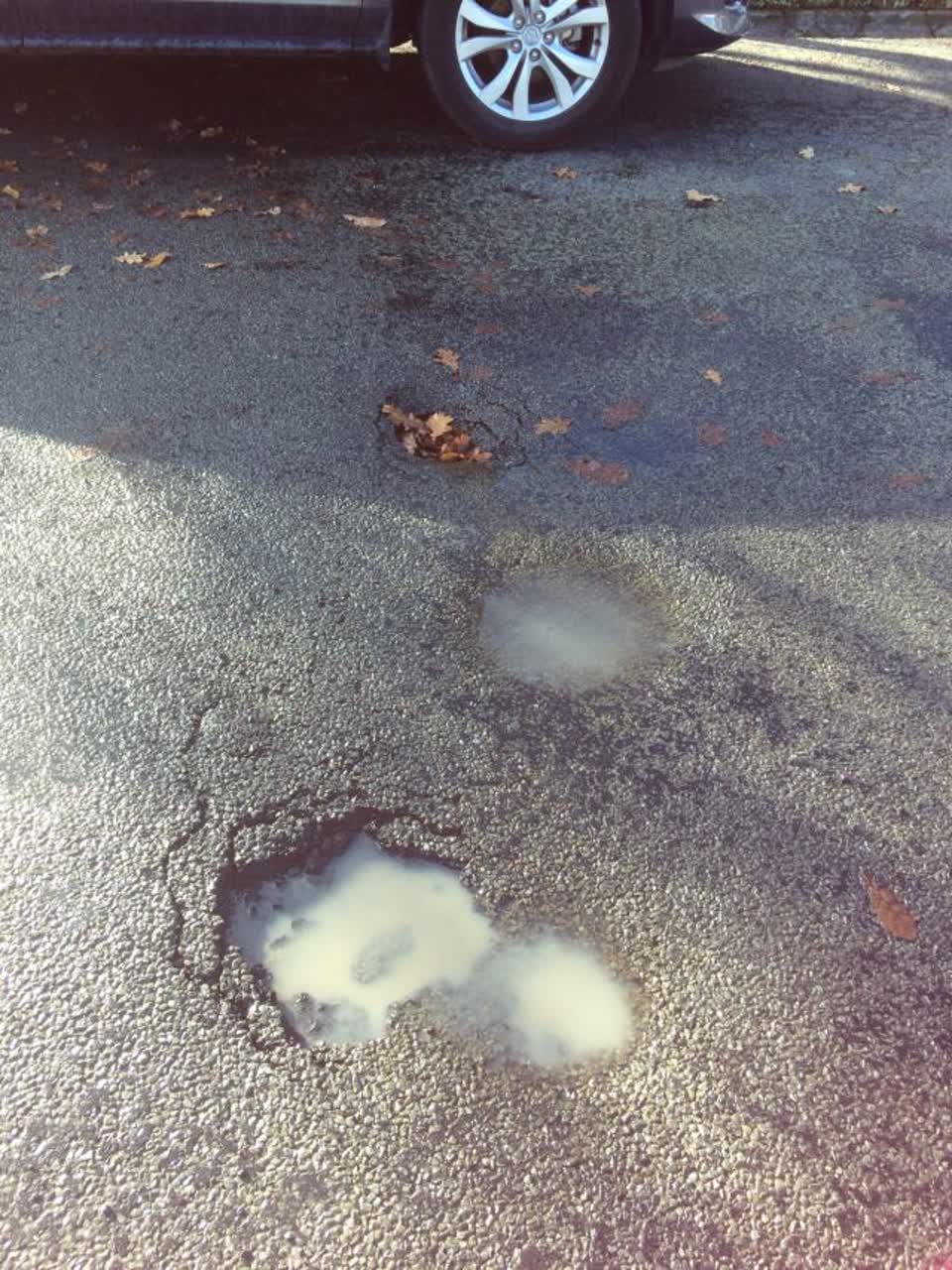 The photograph attached to this roading/streets report