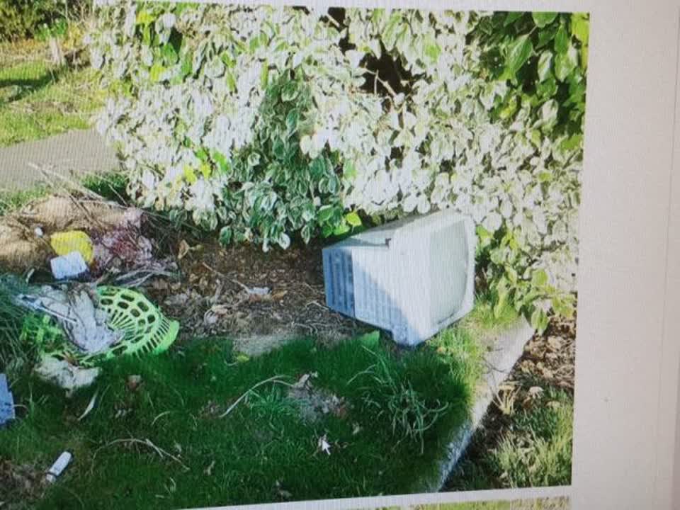 The photograph attached to this rubbish/recycling report