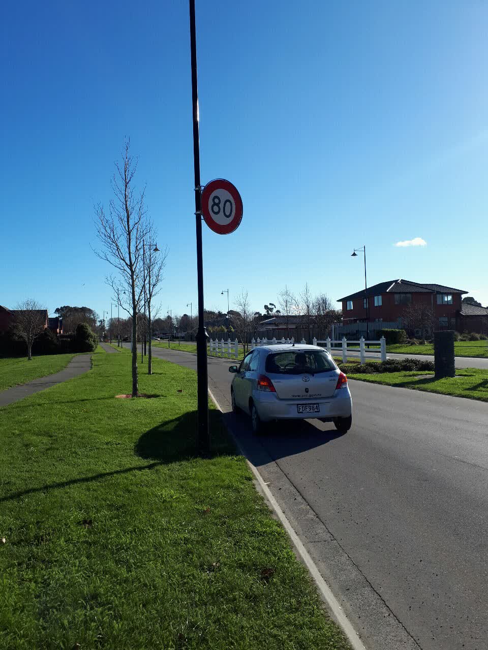 The photograph attached to this roading/streets report