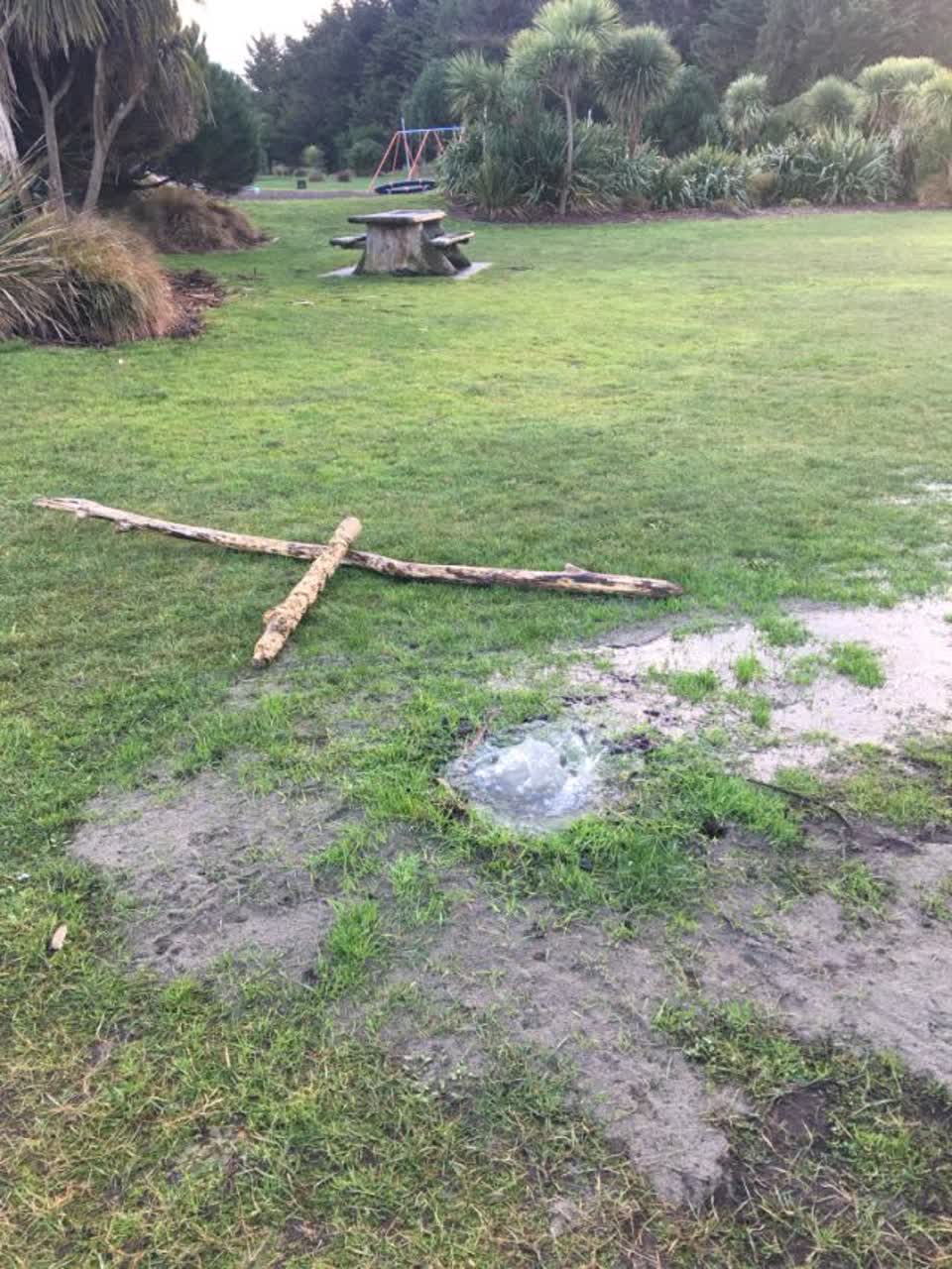 The photograph attached to this wastewater/stormwater report