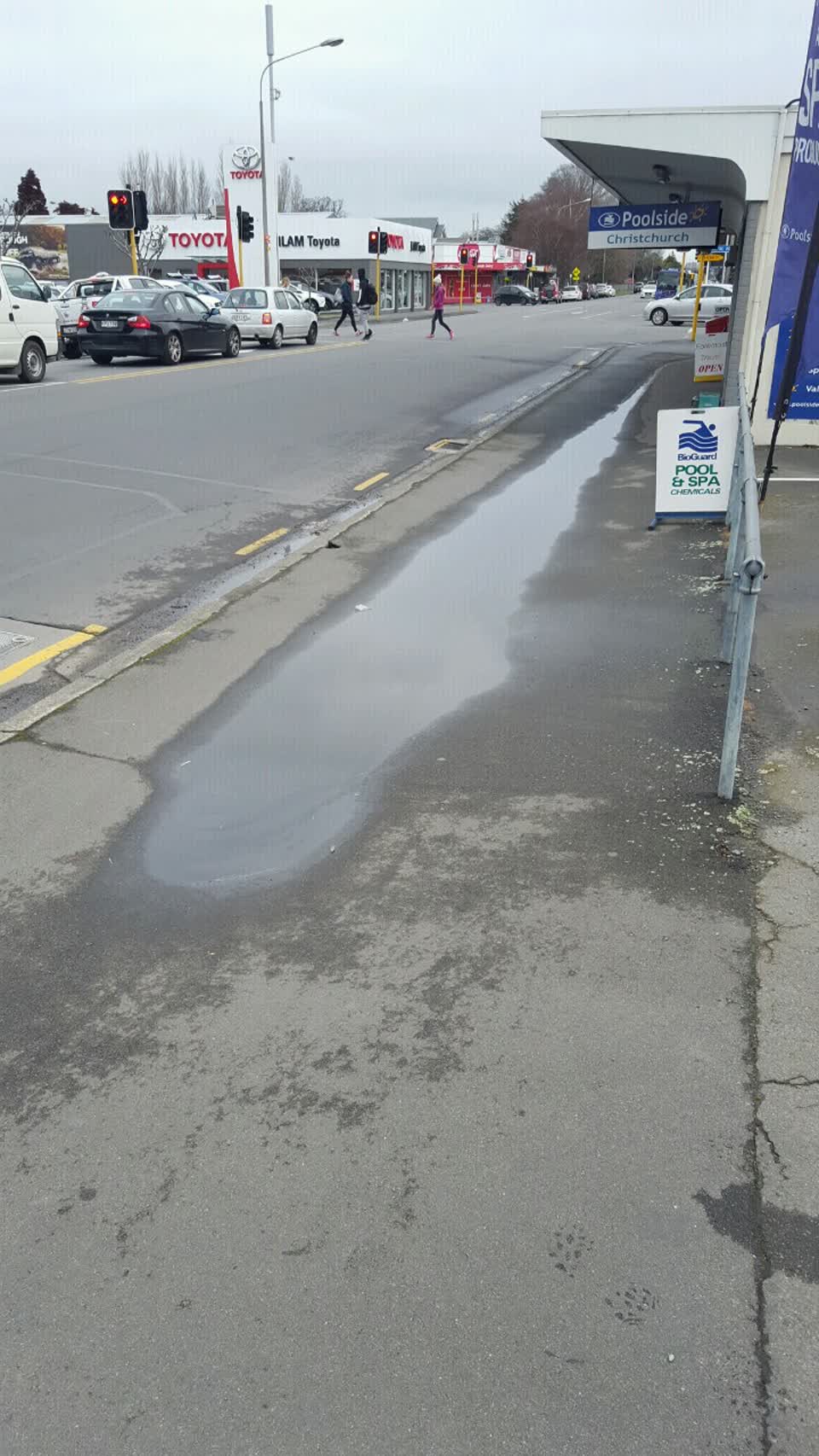 The photograph attached to this wastewater/stormwater report