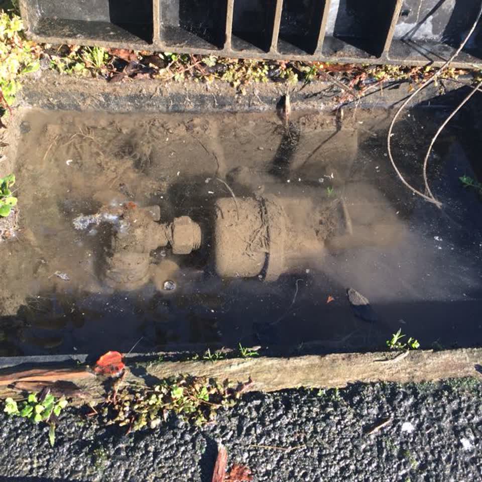 The photograph attached to this water supply report