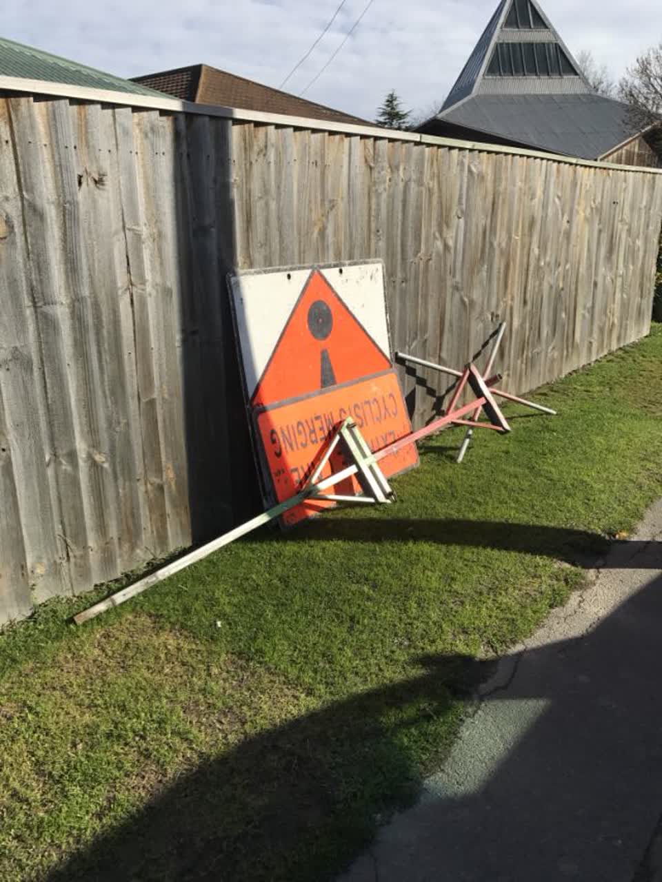 The photograph attached to this roading/streets report