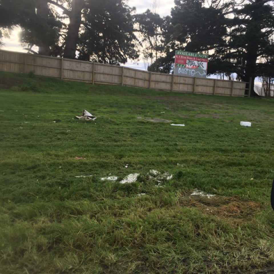 The photograph attached to this roading/streets report