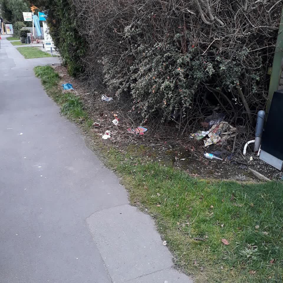 The photograph attached to this rubbish/recycling report