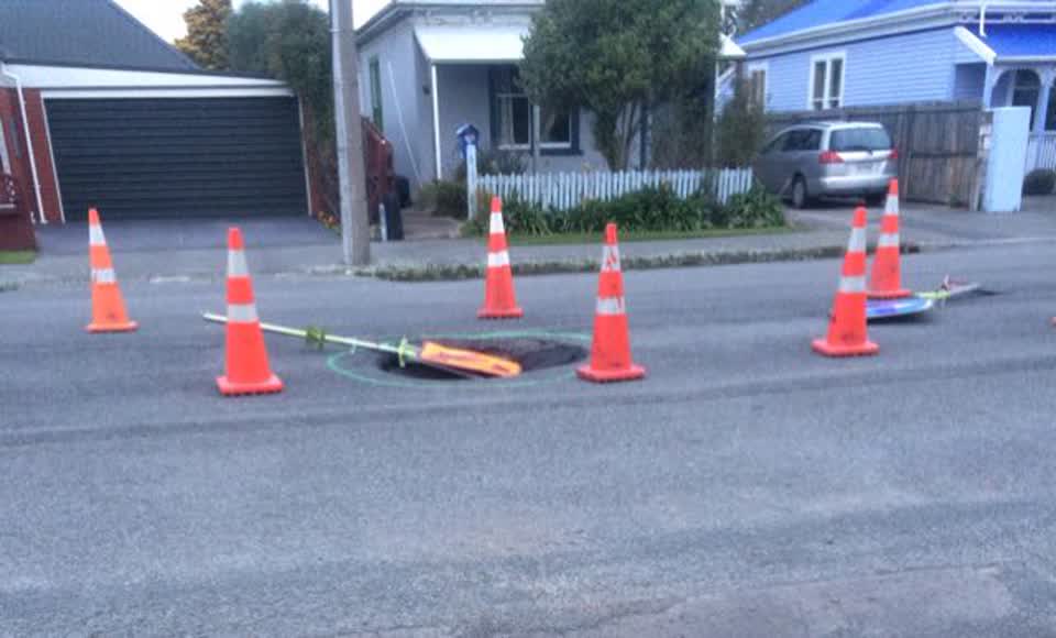 The photograph attached to this roading/streets report