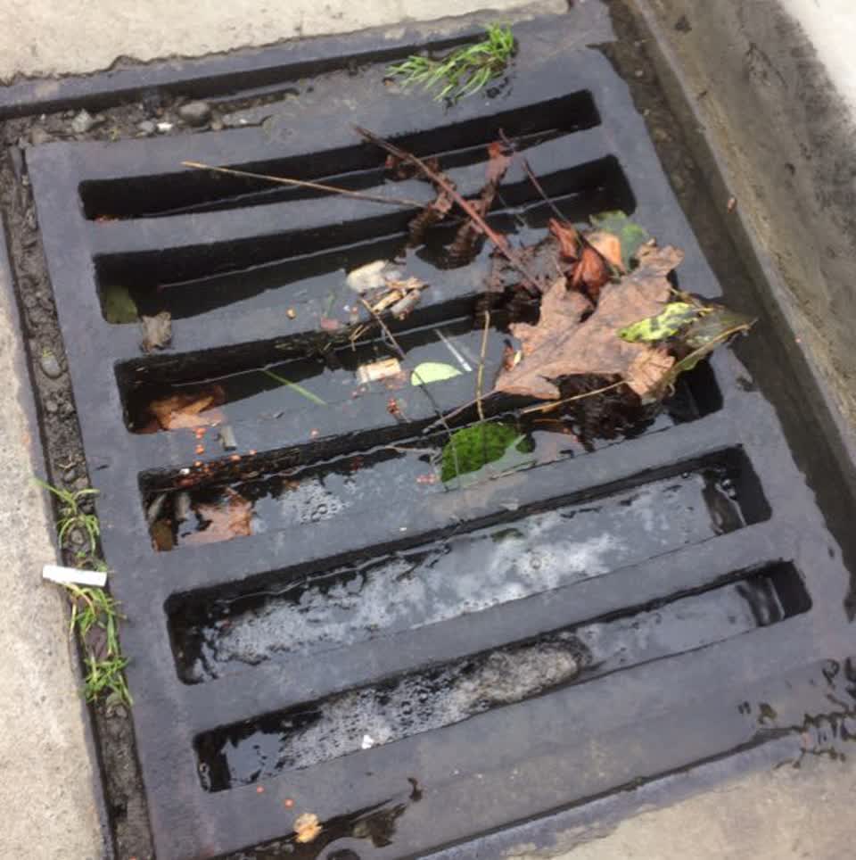 The photograph attached to this wastewater/stormwater report