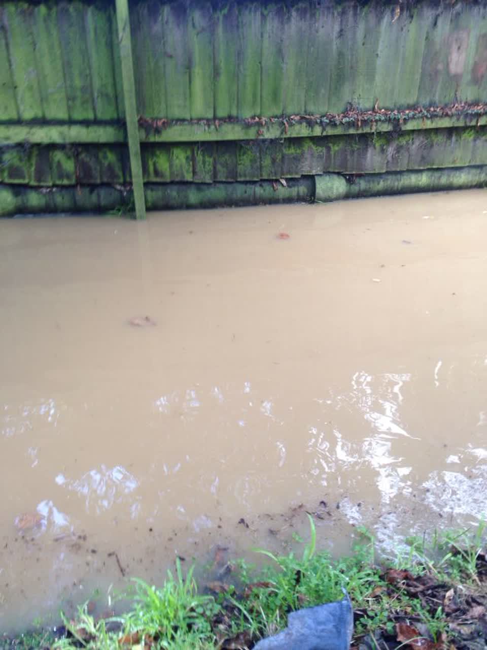 The photograph attached to this wastewater/stormwater report