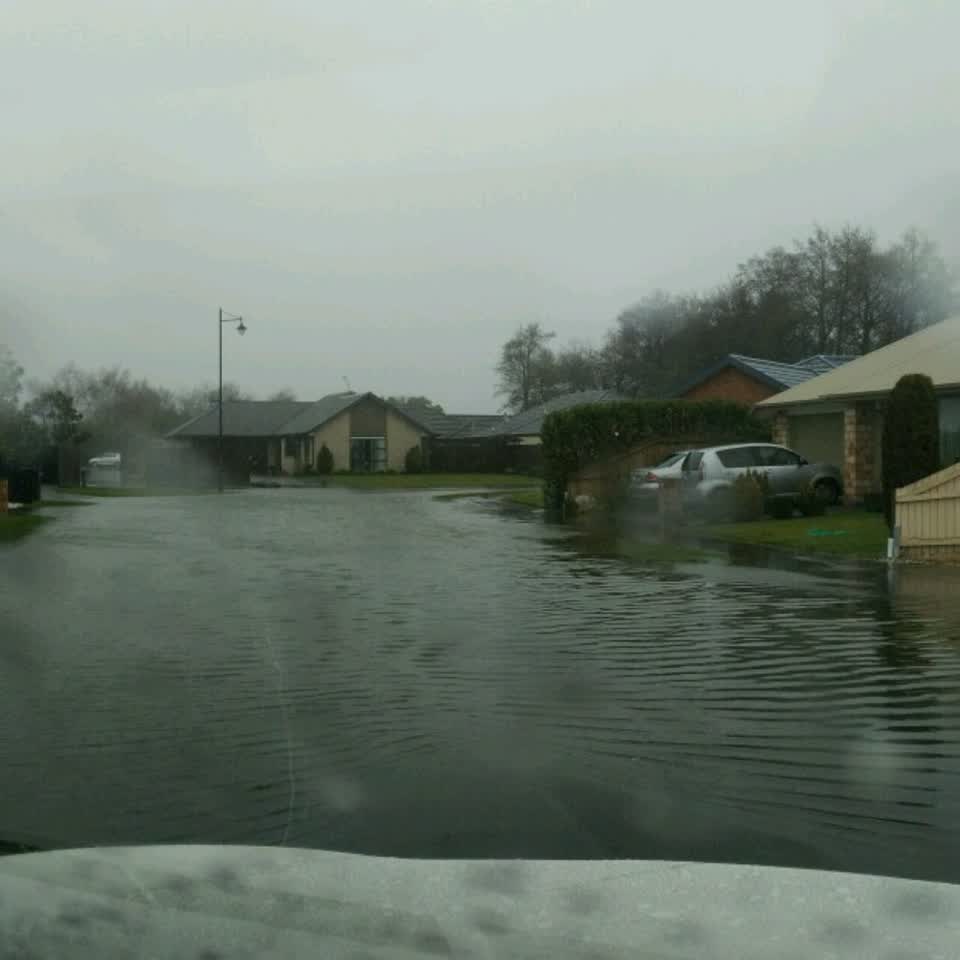 The photograph attached to this wastewater/stormwater report