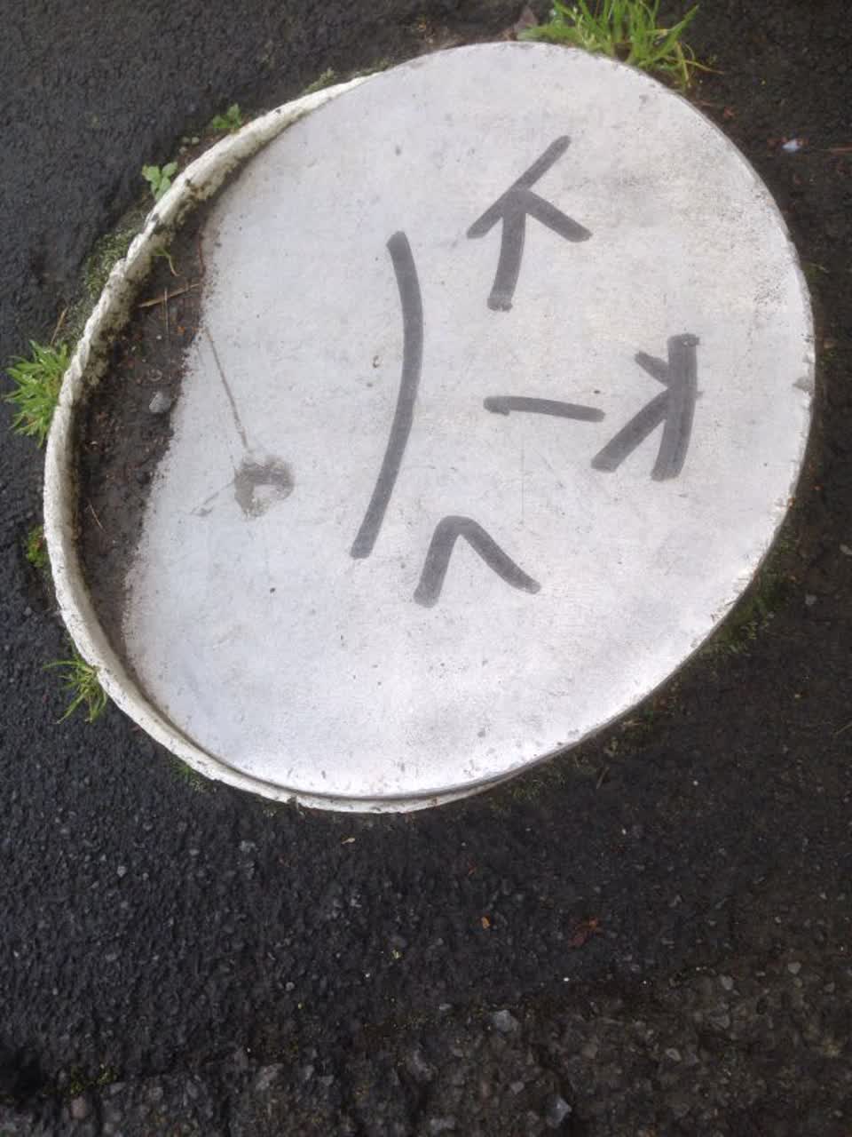 The photograph attached to this roading/streets report