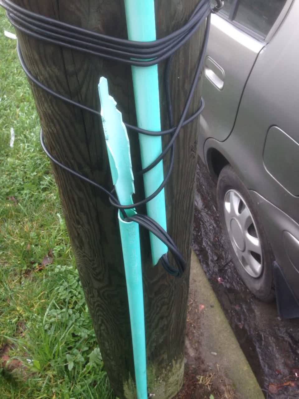 The photograph attached to this roading/streets report