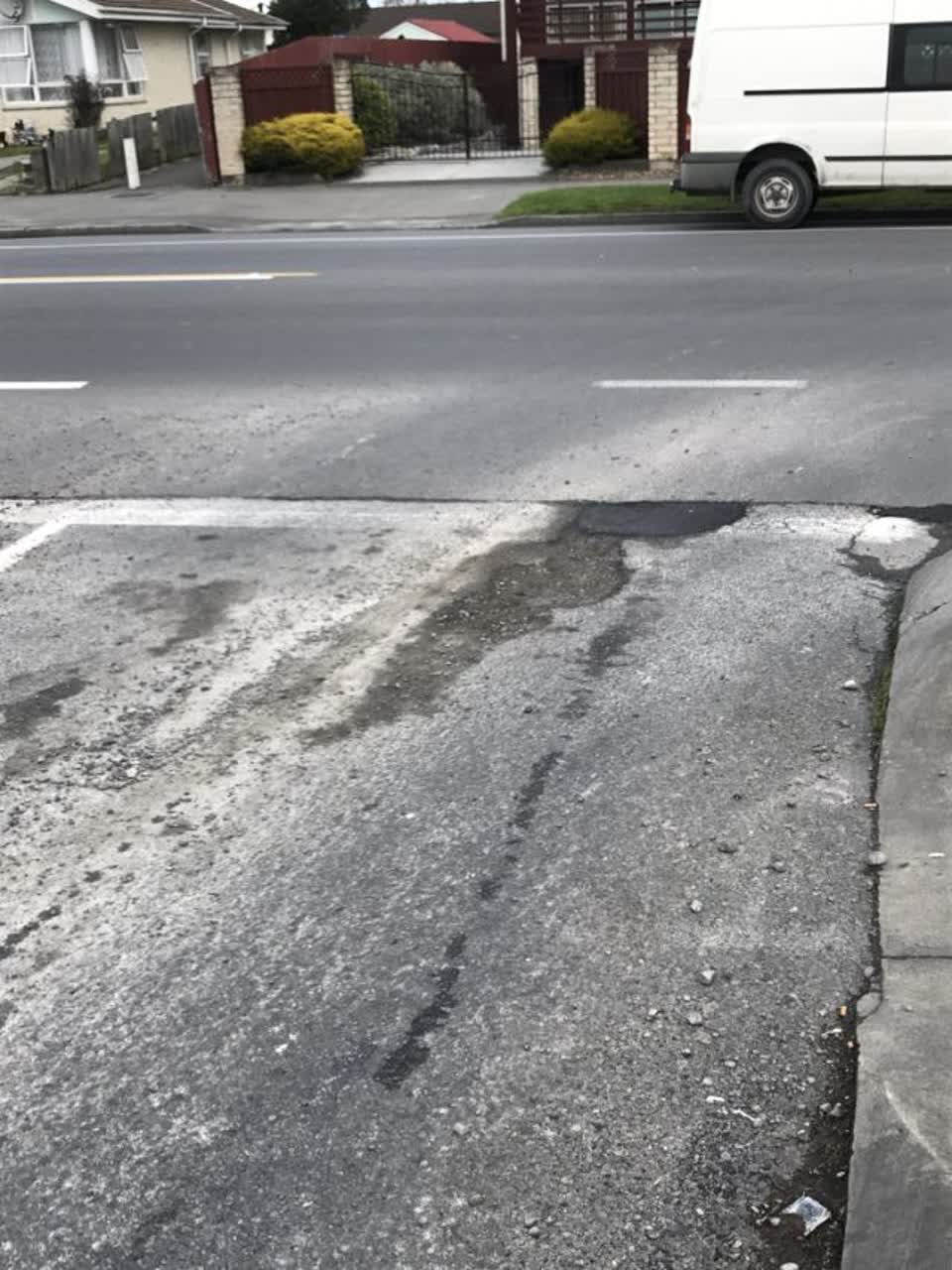 The photograph attached to this roading/streets report