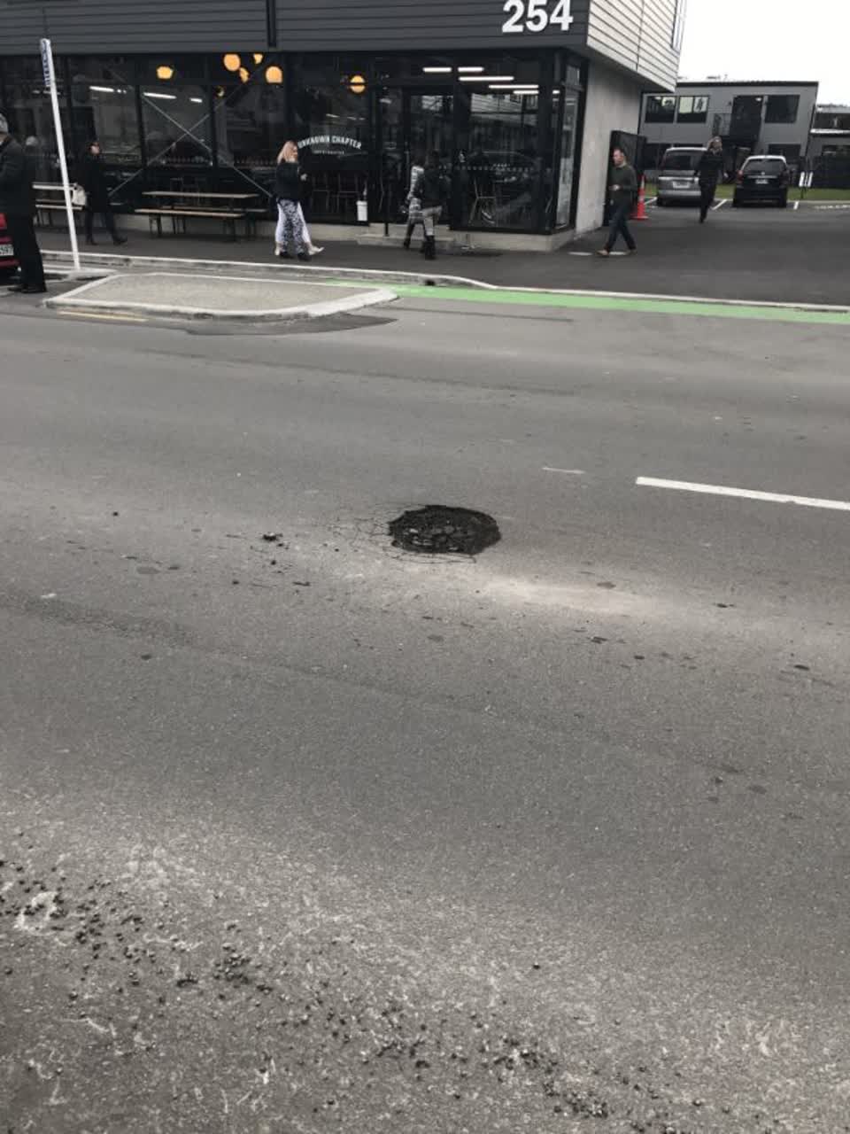 The photograph attached to this roading/streets report