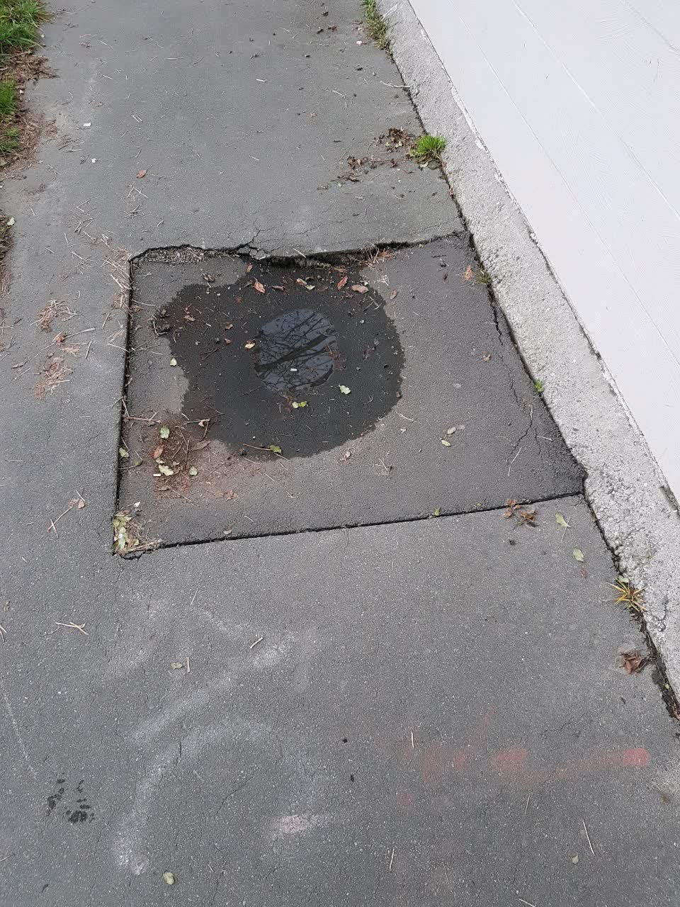 The photograph attached to this roading/streets report