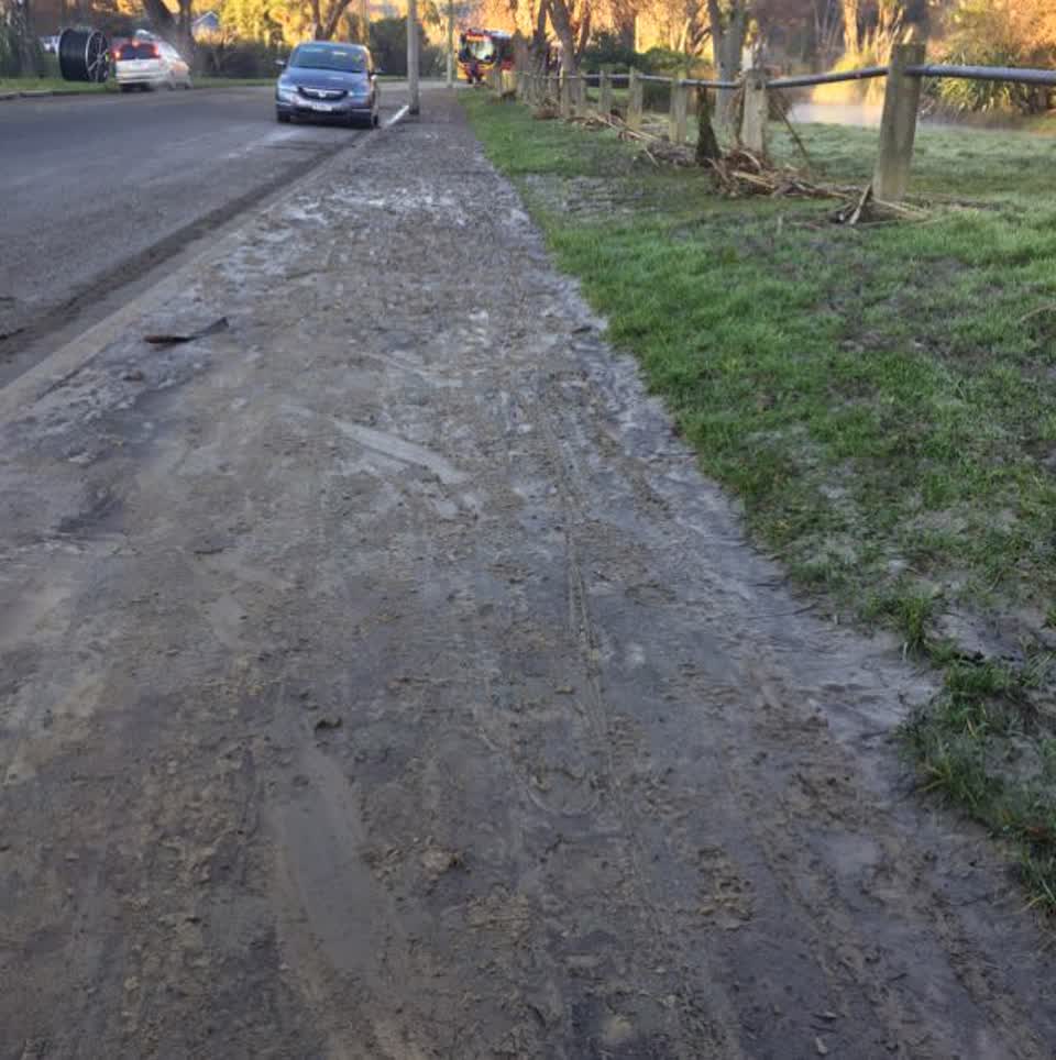 The photograph attached to this wastewater/stormwater report