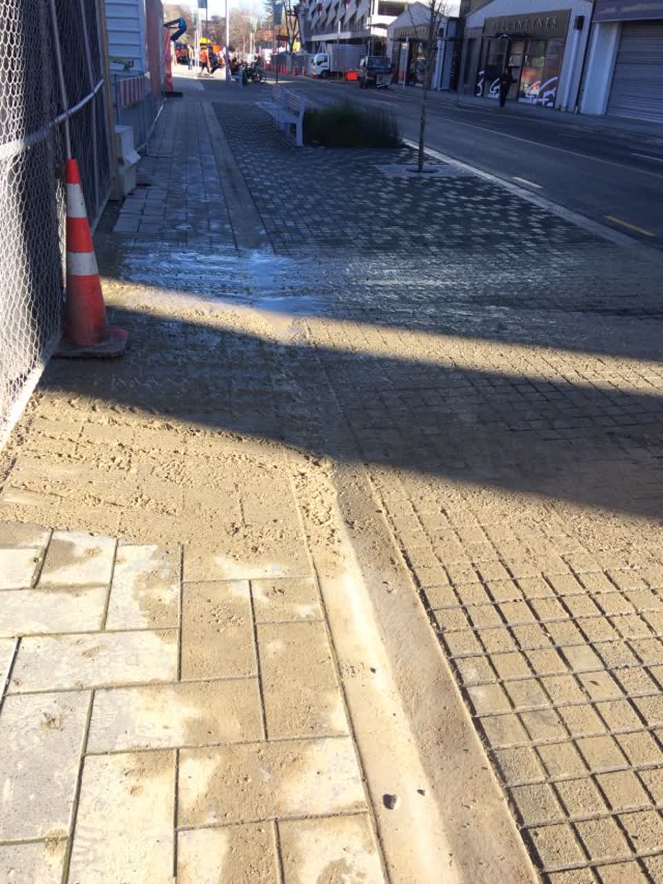 The photograph attached to this roading/streets report