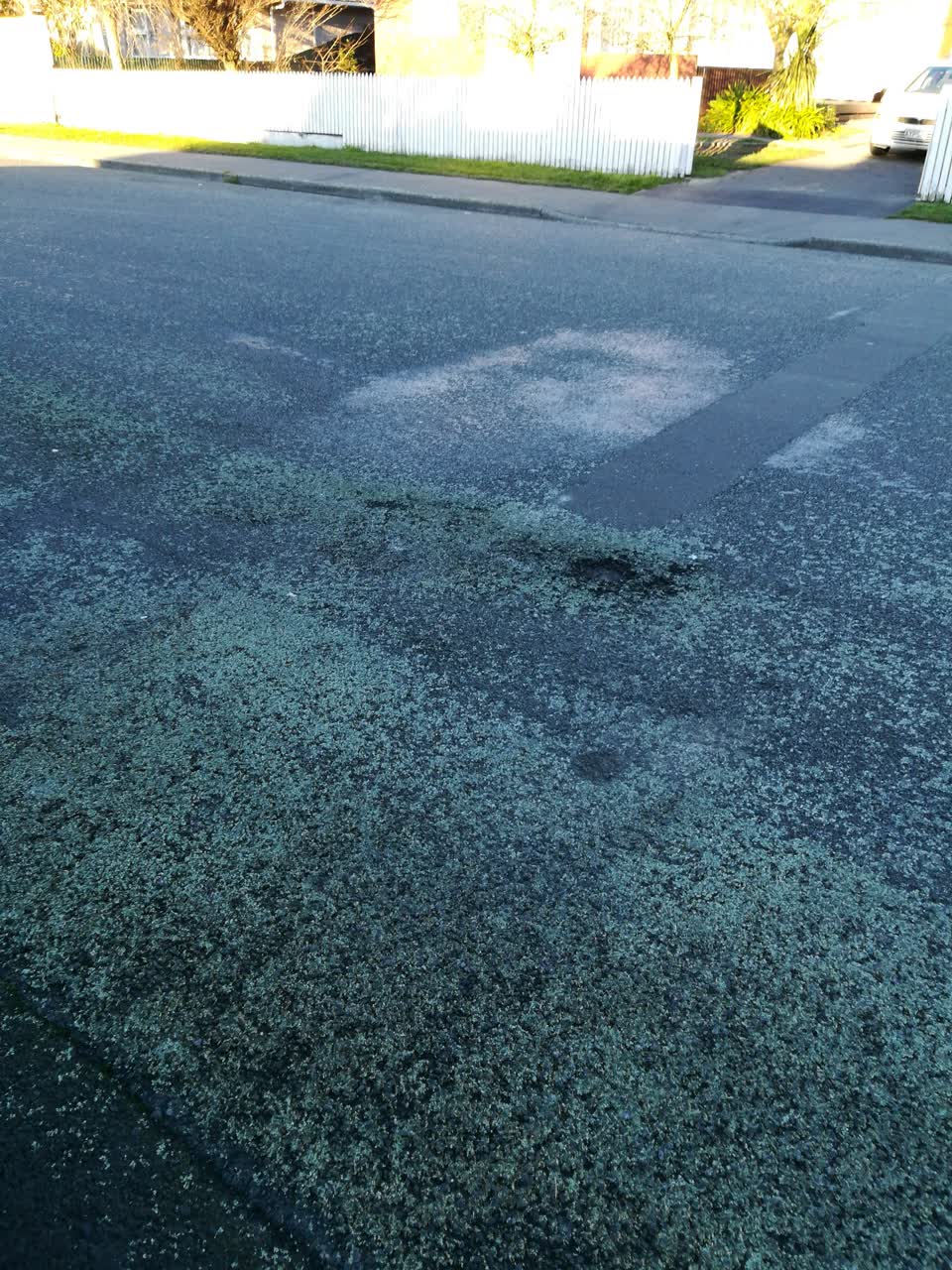 The photograph attached to this roading/streets report