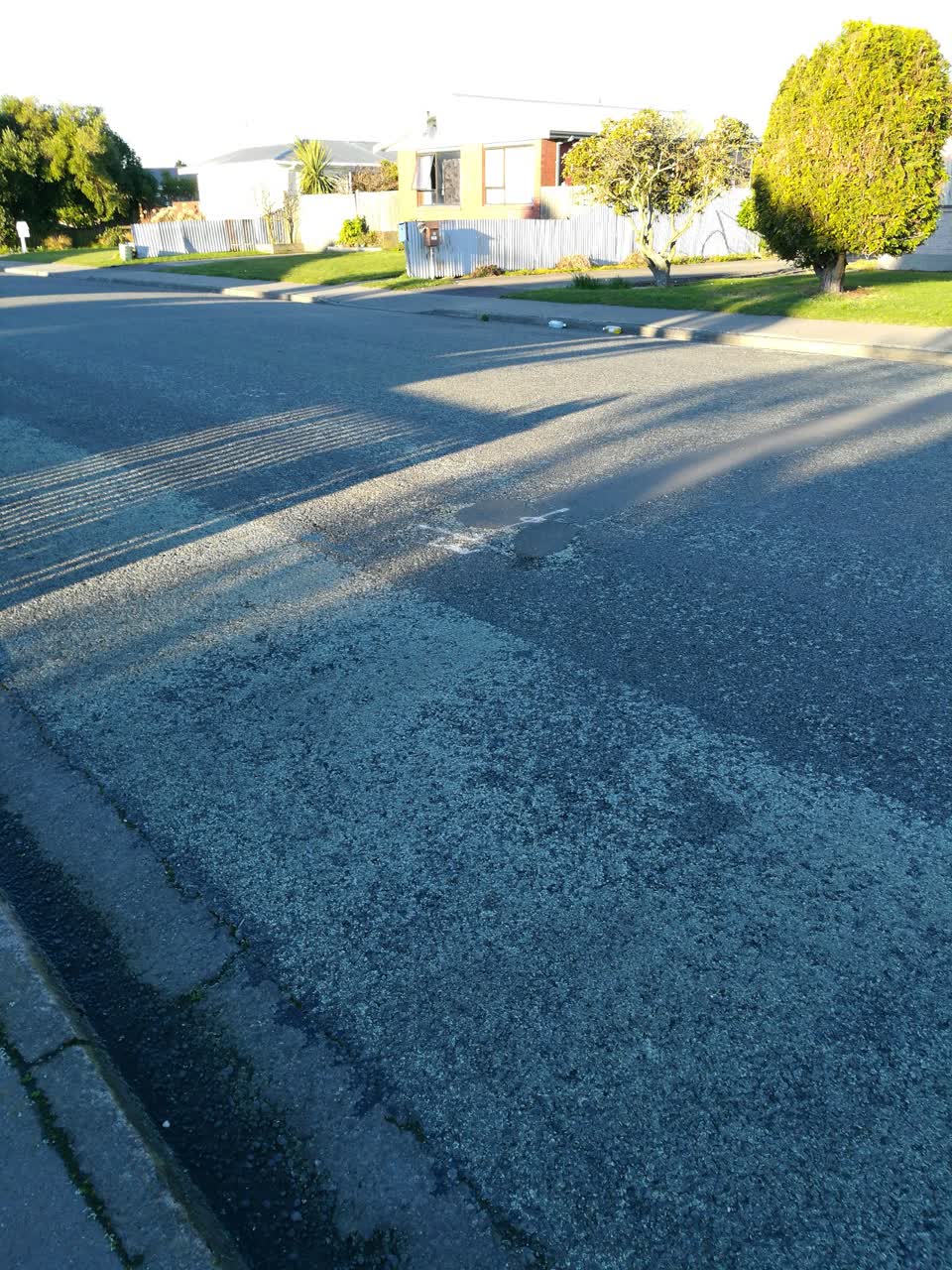 The photograph attached to this roading/streets report