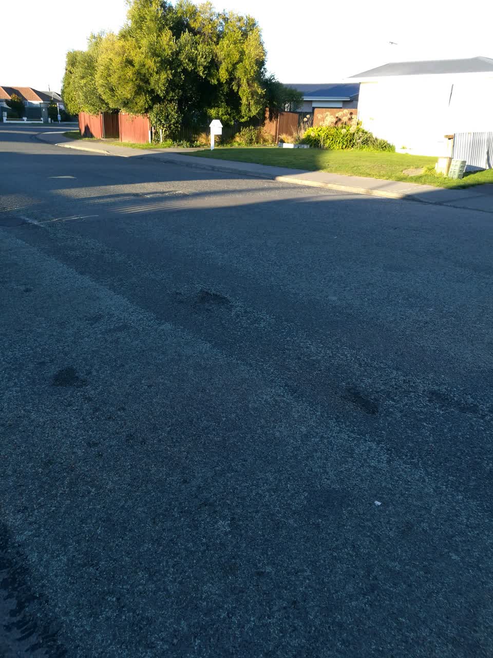 The photograph attached to this roading/streets report
