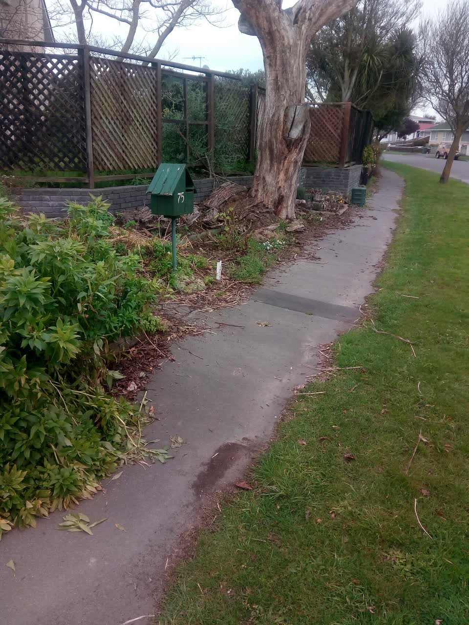 The photograph attached to this roading/streets report