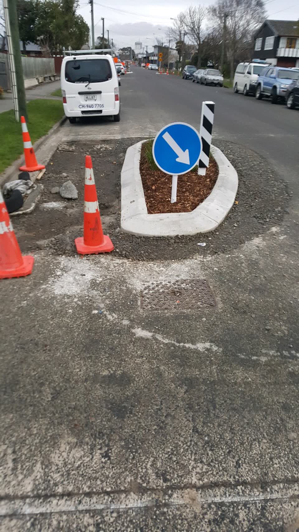 The photograph attached to this roading/streets report