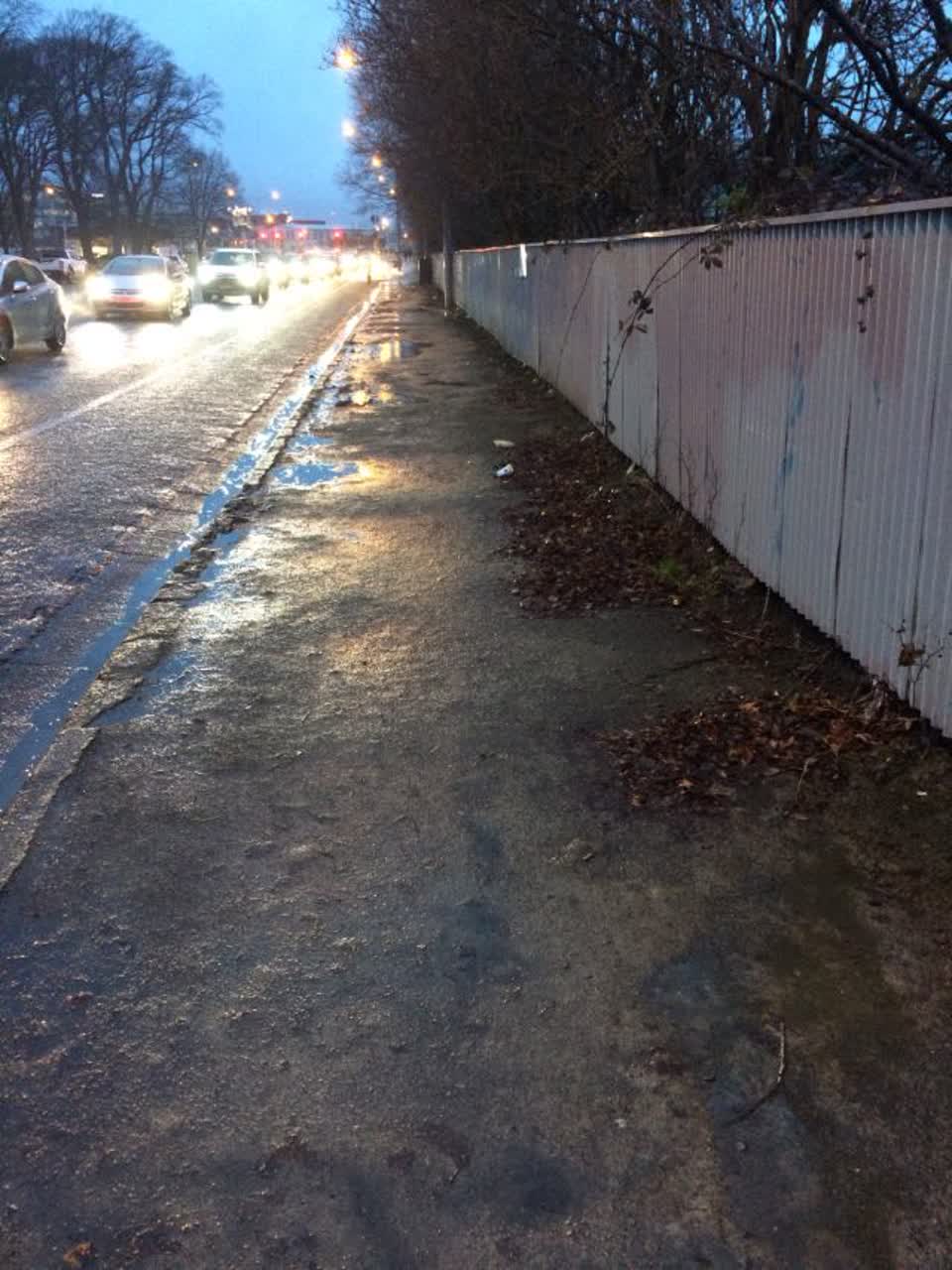 The photograph attached to this roading/streets report