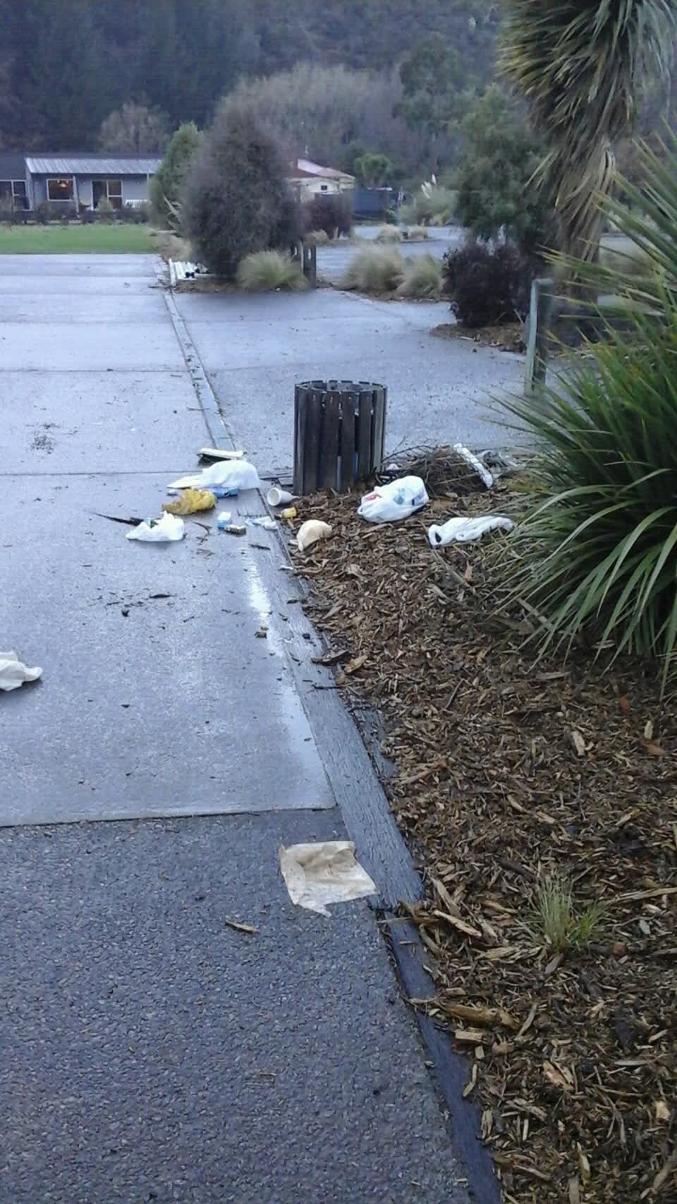 The photograph attached to this rubbish/recycling report