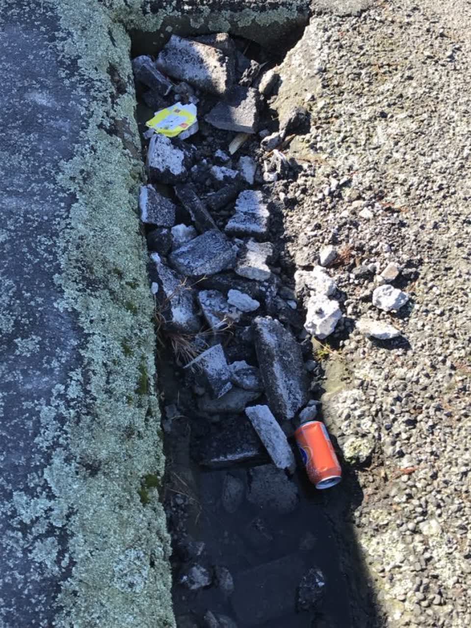 The photograph attached to this wastewater/stormwater report