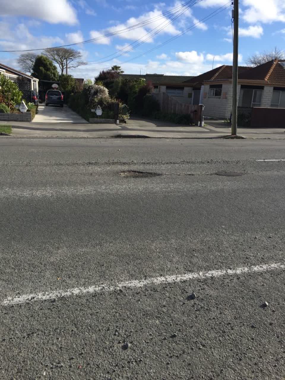 The photograph attached to this roading/streets report