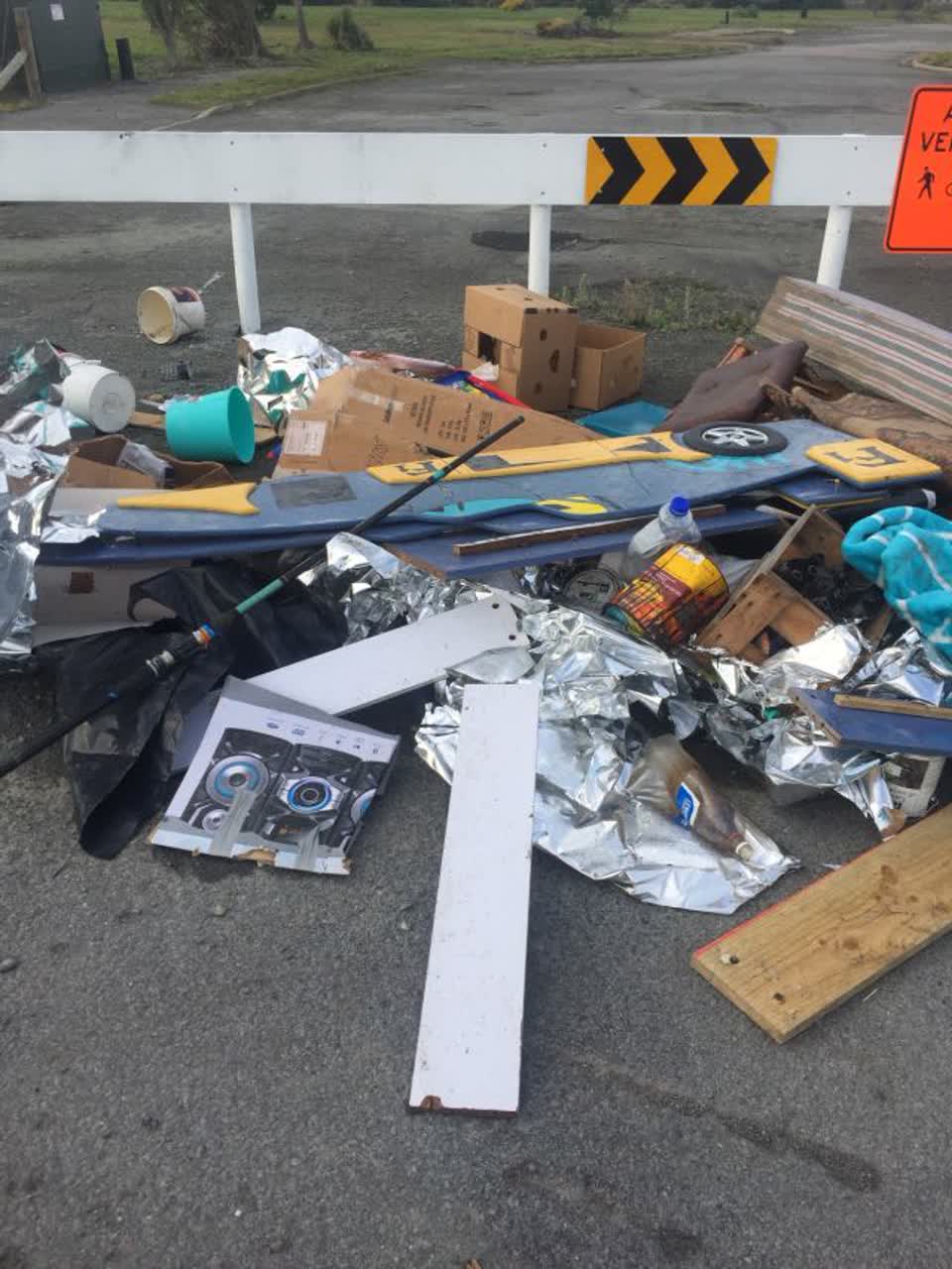 The photograph attached to this rubbish/recycling report