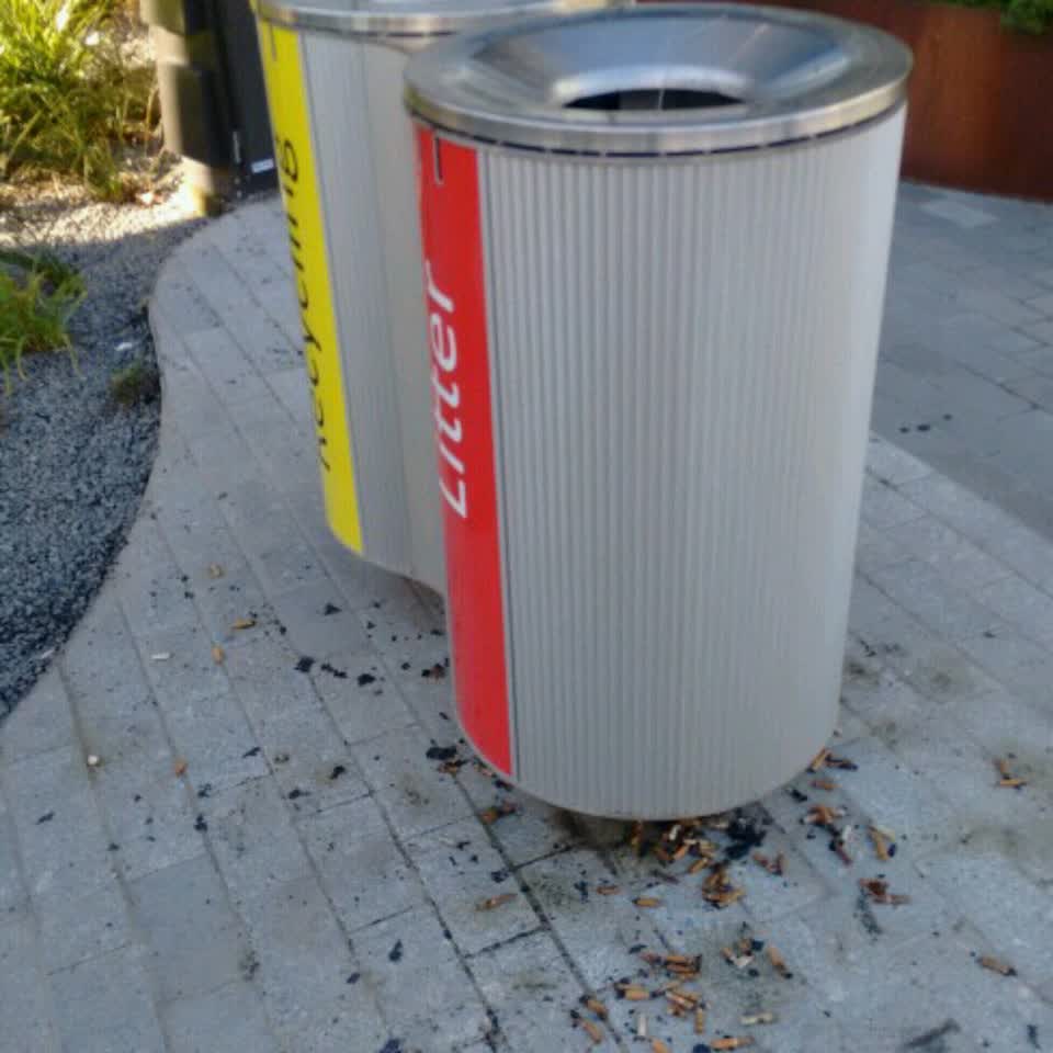 The photograph attached to this rubbish/recycling report
