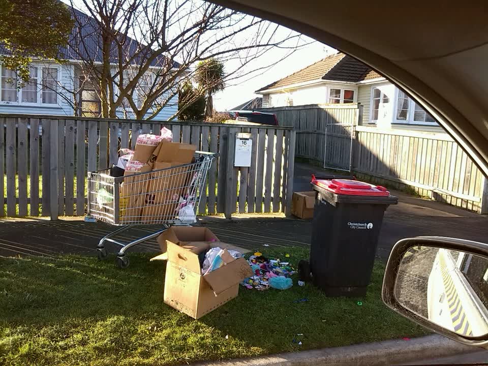 The photograph attached to this rubbish/recycling report