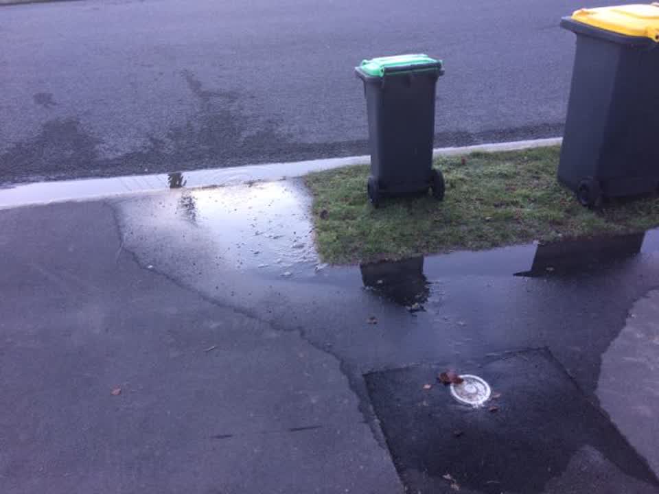 The photograph attached to this water supply report