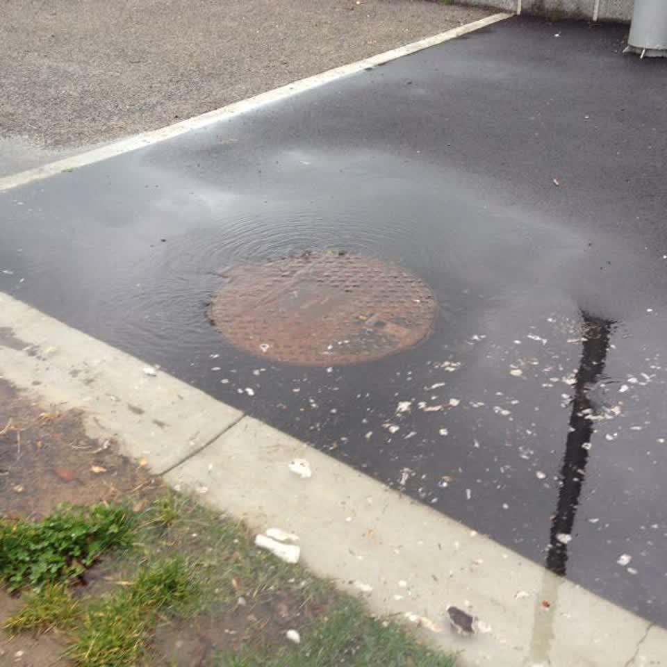 The photograph attached to this wastewater/stormwater report