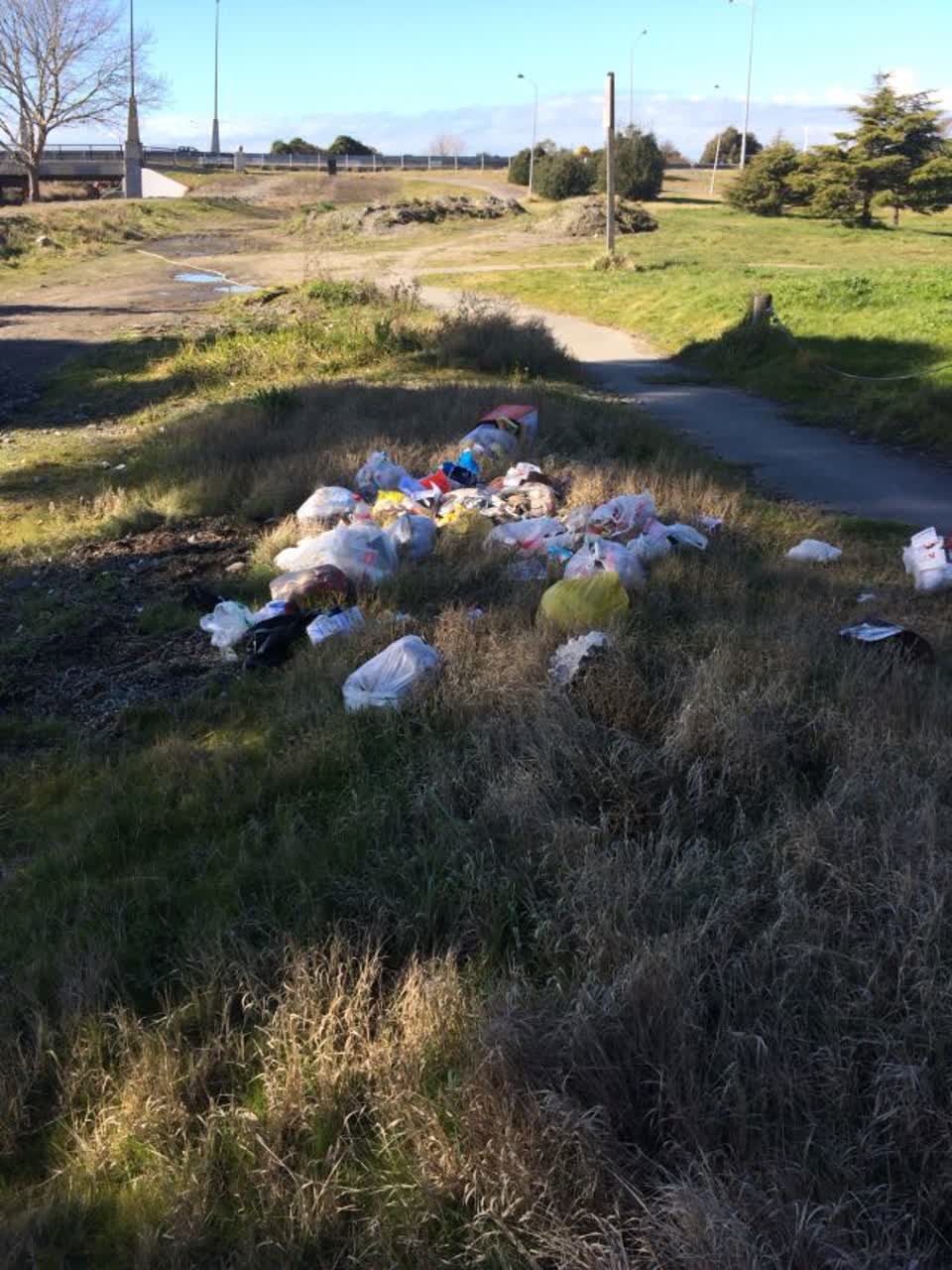The photograph attached to this rubbish/recycling report