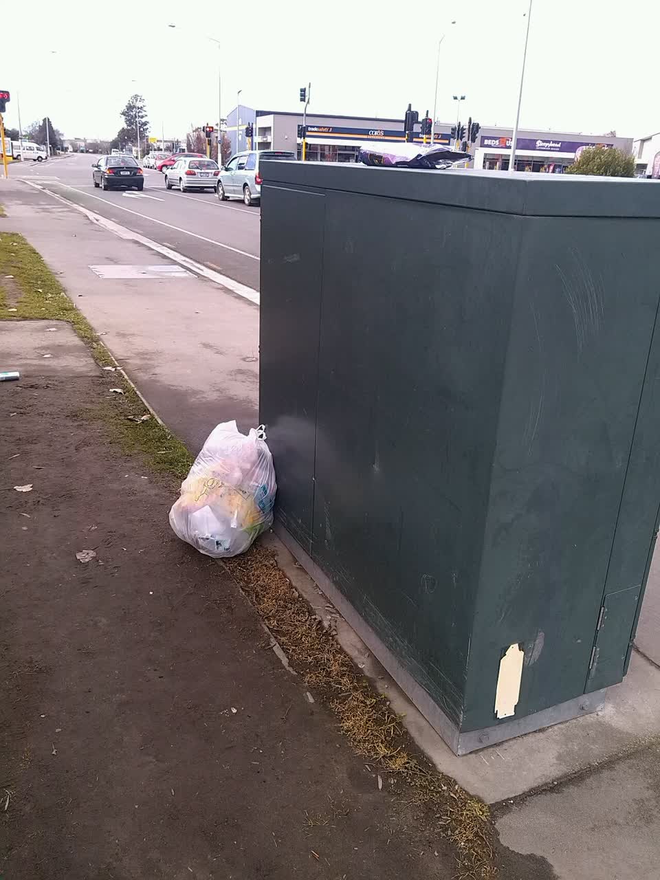 The photograph attached to this rubbish/recycling report