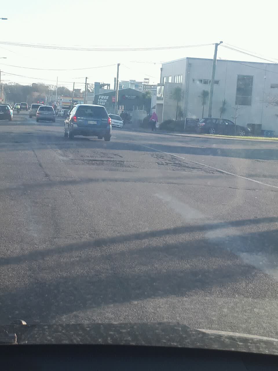 The photograph attached to this roading/streets report