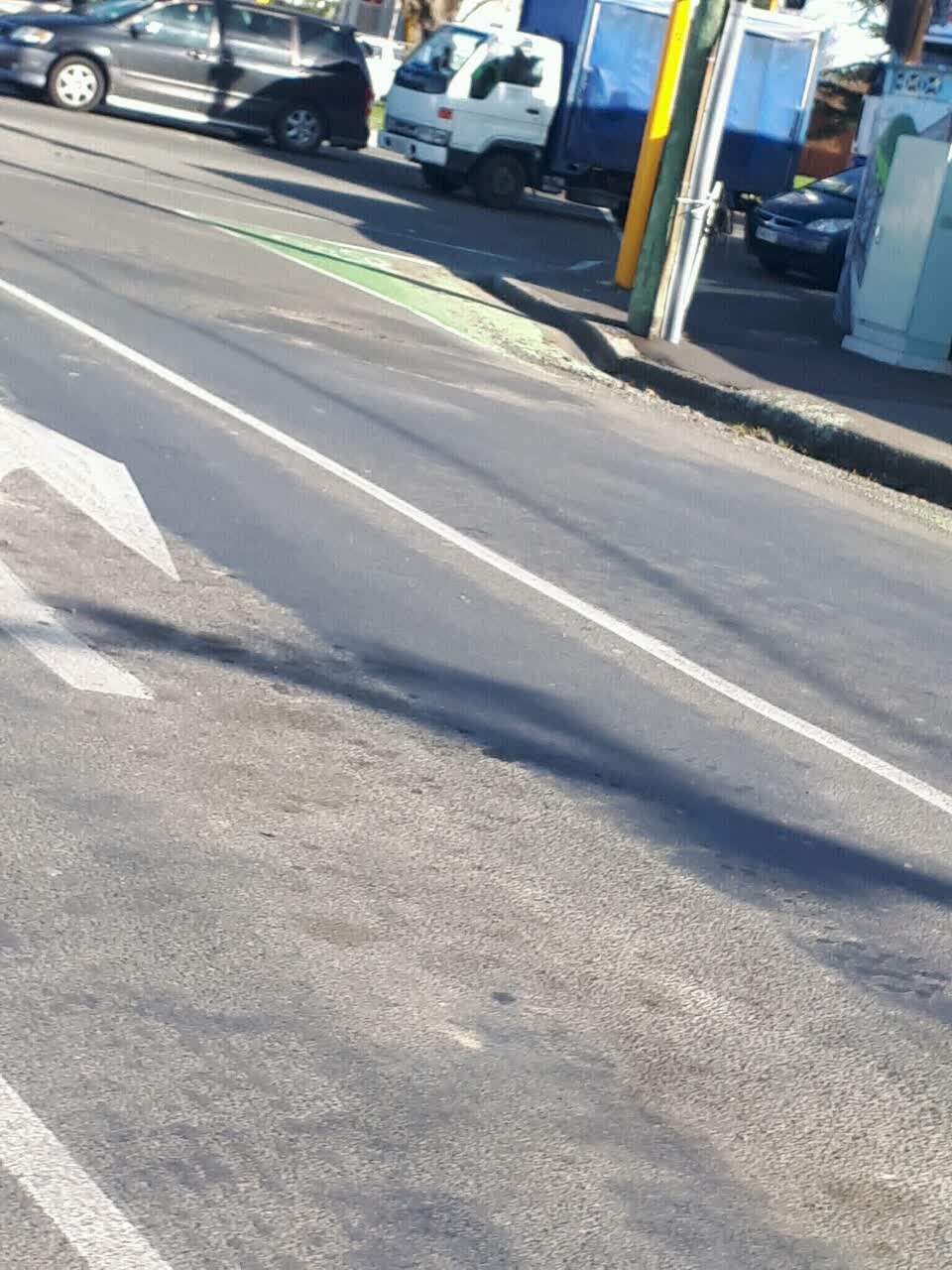 The photograph attached to this roading/streets report