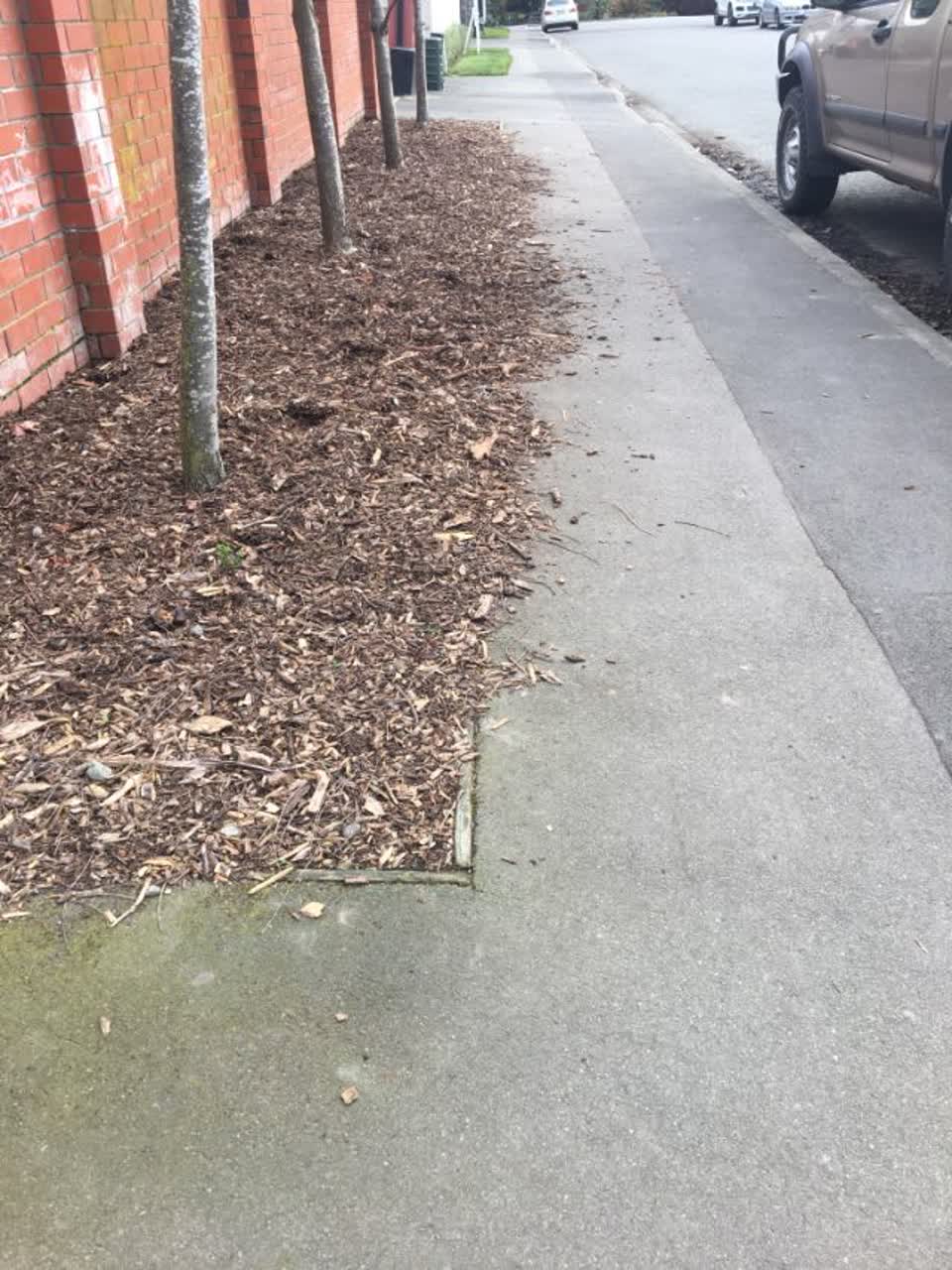 The photograph attached to this roading/streets report